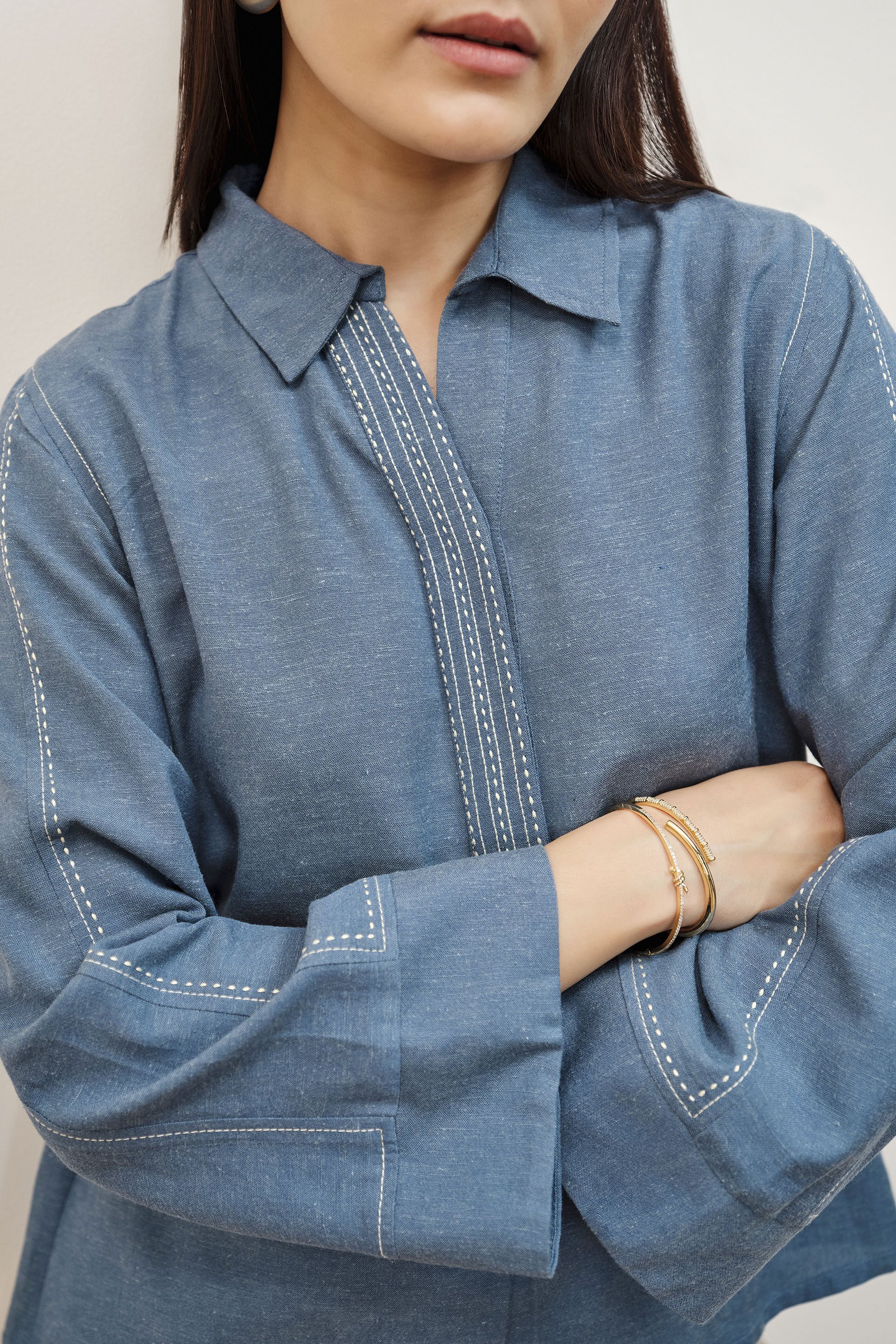 Orelia Blue Top, Blue, image 4